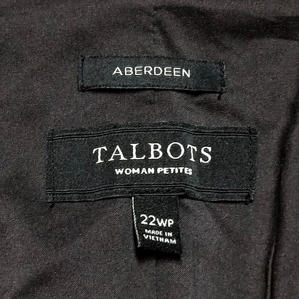TALBOTS Aberdeen Herringbone Blazer Jacket Womens Plus Size 22W Petite - Picture 6 of 10